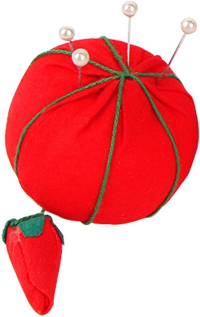 Nadelkissen in Tomatenform für deine Nähzubehör-Aufbewahrung, Rot - Bild 1