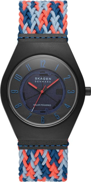 SAMSØ Drei-Zeiger Uhr Serie Multicolor Ozean aus #tide material® mit Mineralglas - Bild 1