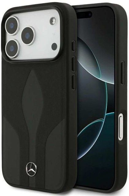 Mercedes Apple Leather The Move MagSafe Schutzhülle für iPhone 17 Pro Max in Schwarz - Bild 1