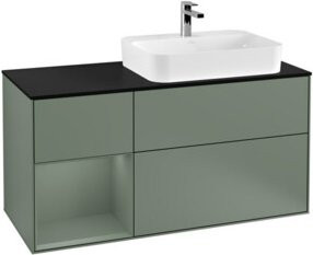 V&B Waschtischunterschrank Finion mit Wandbeleuchtung, Breite: 120 cm, Farbe: Lackiert - Bild 1