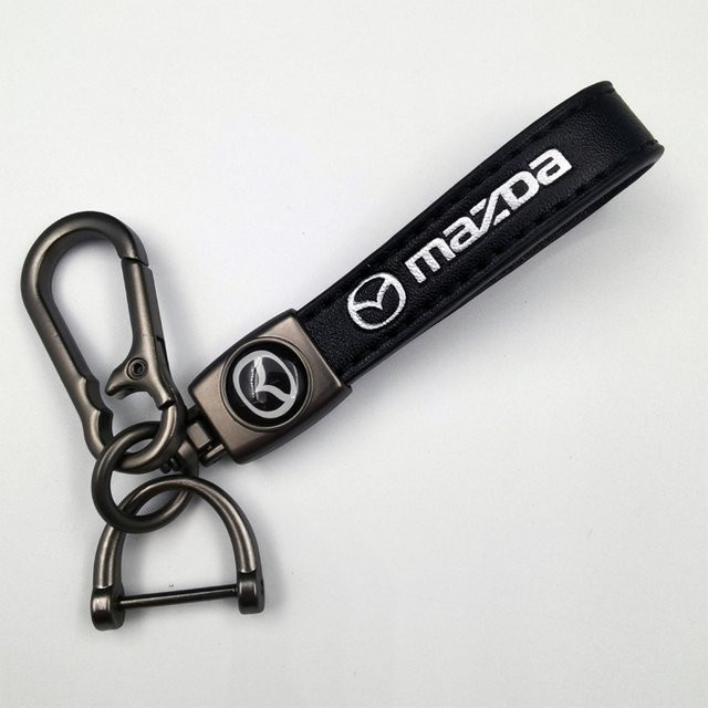 Mazda Schlüsselanhänger, Metall, Leder - Bild 1