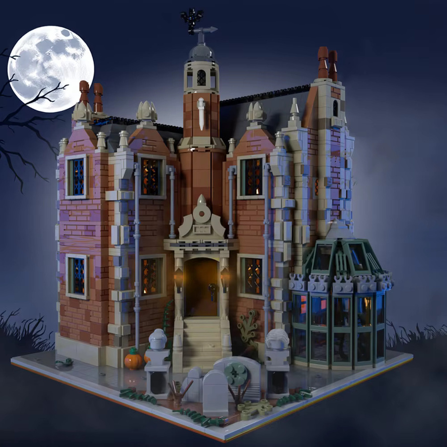 Gobricks MOC Modulare Haunted Mansion, Bausteine Spielzeug - Bild 3