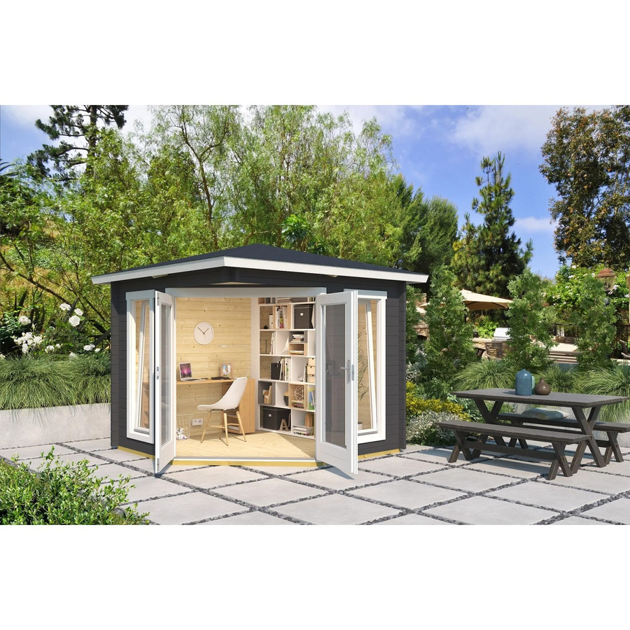 Lasita Maja Gartenhaus Oban in Carbongrau B/H/T: 282,3 x 240,54 x 255,6 cm - Bild 2
