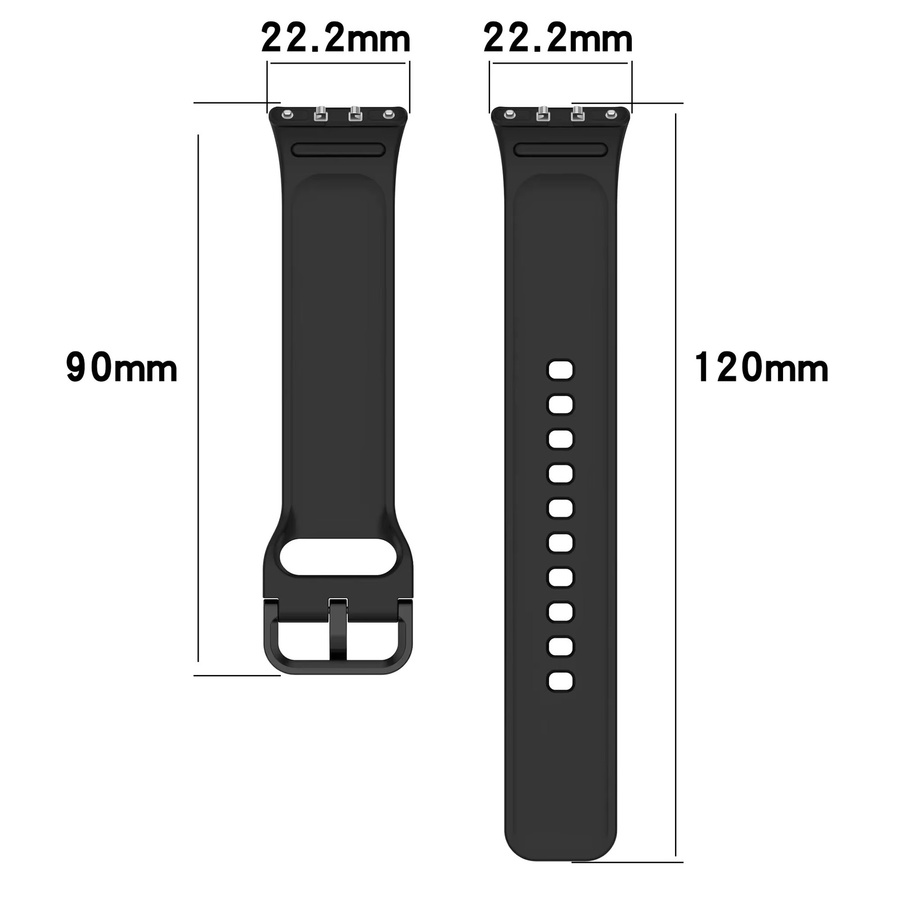 Samsung Uhrenarmband Silikon, Schwarz, Galaxy Fit 3 - Bild 2