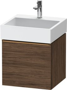 Duravit Waschtischunterschrank D-Neo, wandhängend, braun matt, 1 Auszug, Breite: 48,4 cm, Tiefe: 44,0 cm - Bild 1