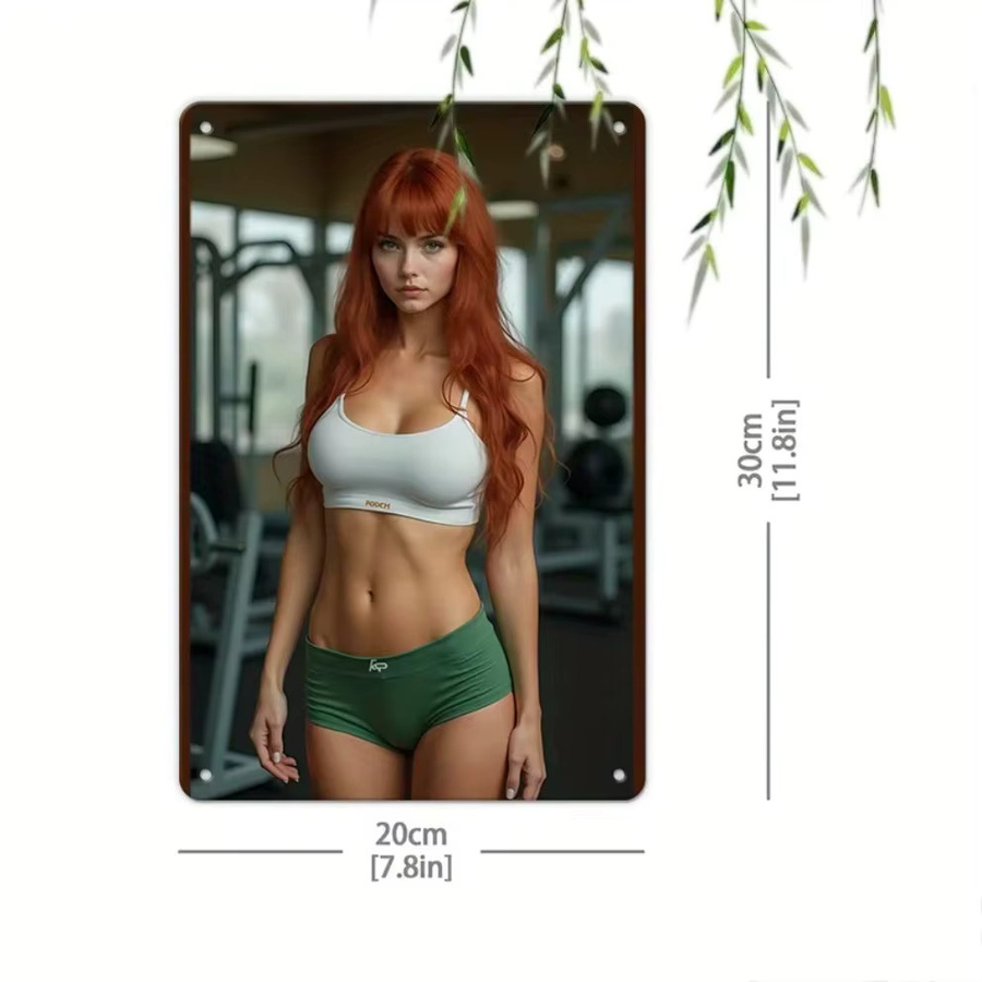 Vintage Metall Wandkunst Bikini Motiv von CIFBUY zur Wandmontage für Café, Bar und Heimdekoration - Bild 2