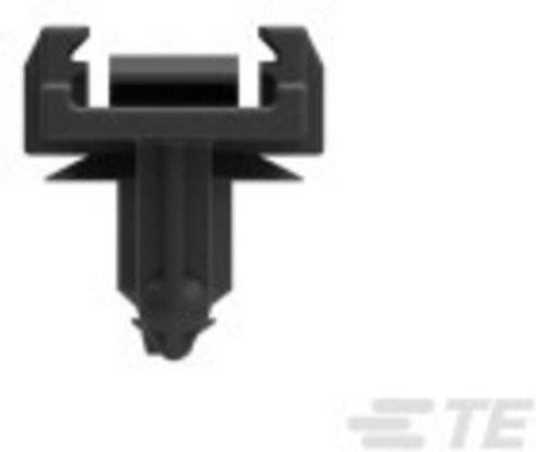 TE Connectivity DT Serie Rundstecker Halteclip, Schwarz, 1011-310-0205 - Bild 1