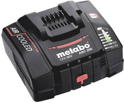 Metabo ASC 290 Akku-Ladegerät in Schwarz mit USB-C Anschluss - Bild 1