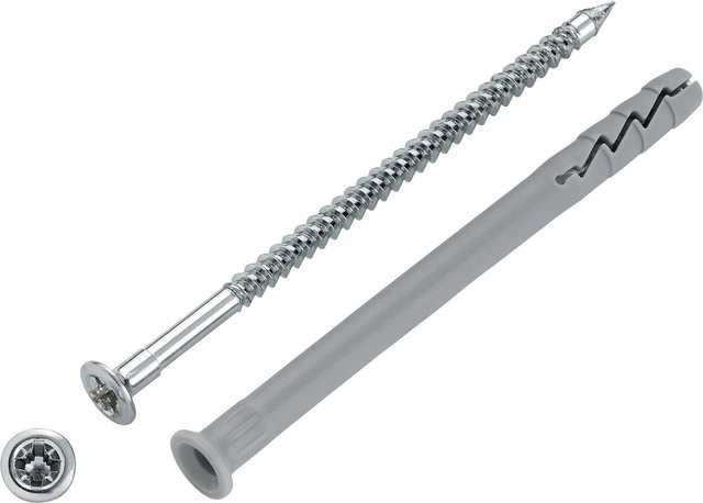 LUX-TOOLS Nageldübel aus Nylon mit Nagel Ø 8 mm x 120 mm, 50 Stück - Bild 1