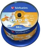 Verbatim DVD-R Rohlinge 4,7 GB 16x bedruckbar 50er-Pack - Bild 2