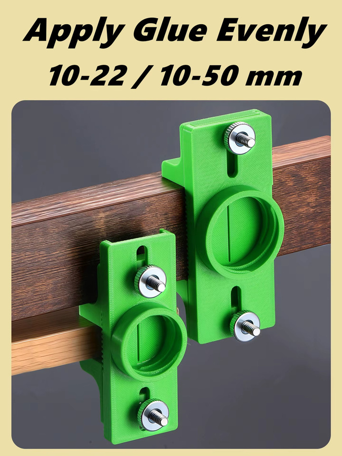 NIUXIANG Multifunktionales Kantenanleim-Werkzeug zur Holzbearbeitung in Grün mit einstellbarem Kleber-Applikator und Limiter - Bild 3