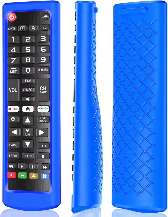 Silikon-Fernbedienungsabdeckung für LG AKB-Serie in Blau, rutschfeste Schutzhülle für Fernseher und Rekorder - Bild 4