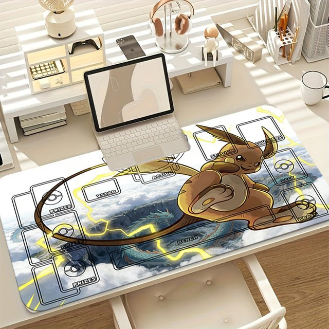 Potdemiel Pokémon Raichu Thunder Dragon TCG Spielmatte, Gaming-Mauspad - Bild 1