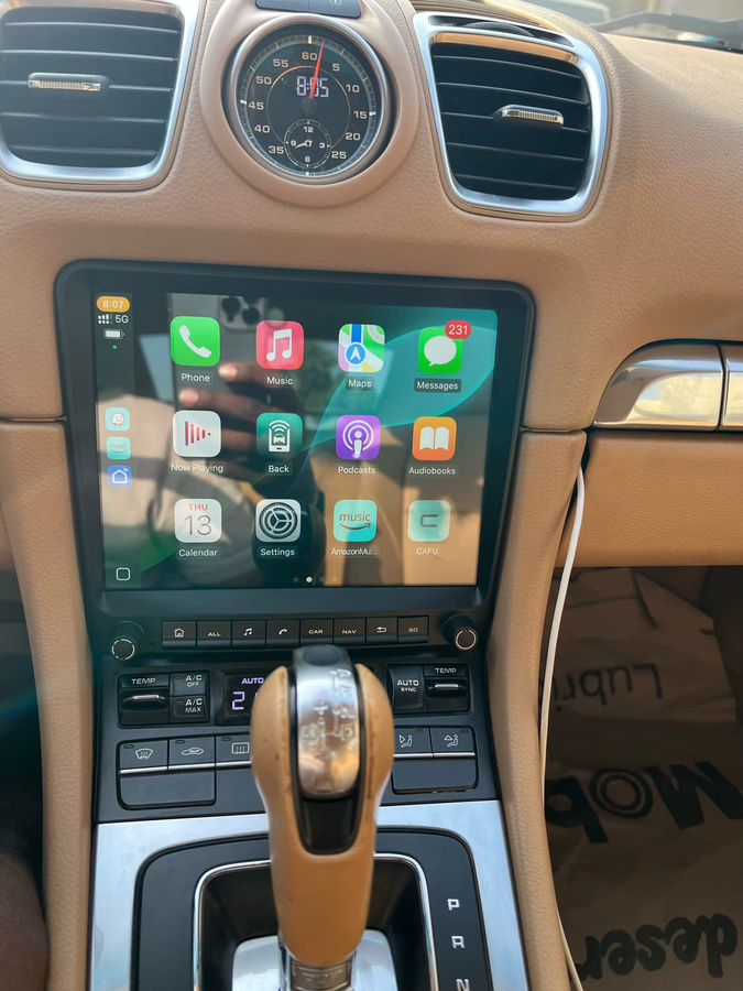 CHSTEK Android 13 Carplay GPS Autoradio mit WIFI, 4G und Bluetooth für Porsche Cayman, 911, Turbo, GT2, Boxster, 718, 997, 918, 981, Carrera in Schwarz - Bild 4