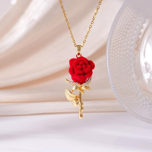 WYBYQ Halskette Edelstahl, Gold, Zirkonia, Damen - Bild 1