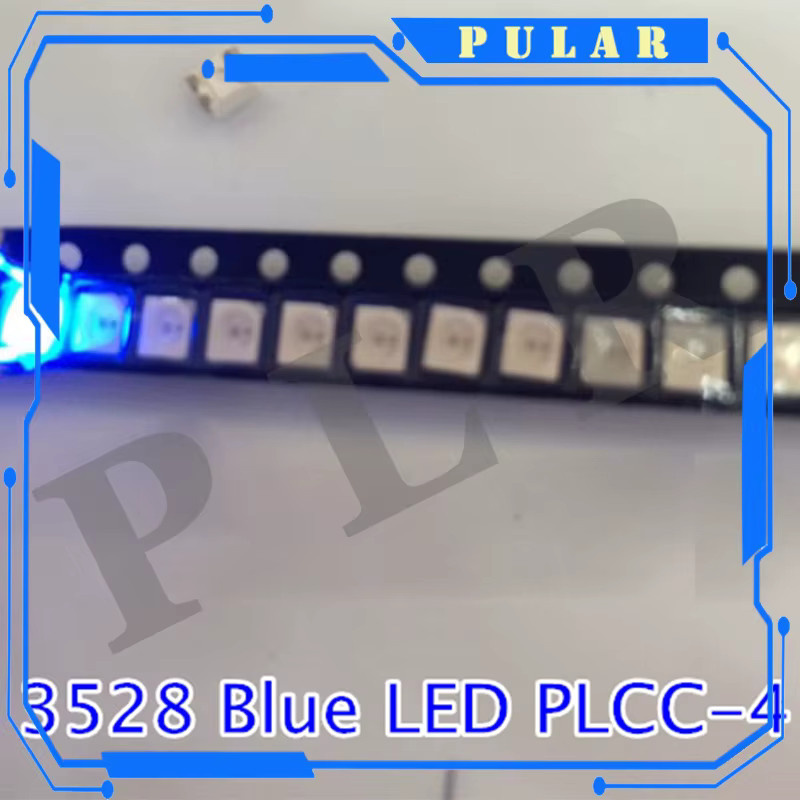PULAR 20 Stück SMD LED-Lampenperlen PLCC-4 3528 RGB Multicolour Weiß Rot Orange Blau B/T/H: 3,5 x 2,8 x 1,9 mm - Bild 2