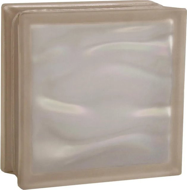 Fuchs Design Glasbaustein Aqua Reflex Beige B/H/T: 19 x 19 x 8 cm - Bild 1