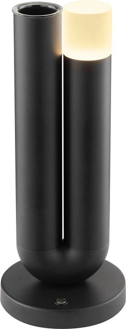 Brilliant LED Tischleuchte Sayu mit Vase Schwarz dimmbar und wiederaufladbar - Bild 1