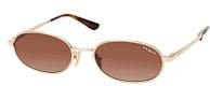 Vogue VO 4353S Sonnenbrille, Vollrand, Oval, Metall, Gold, Braun, Damen - Bild 1