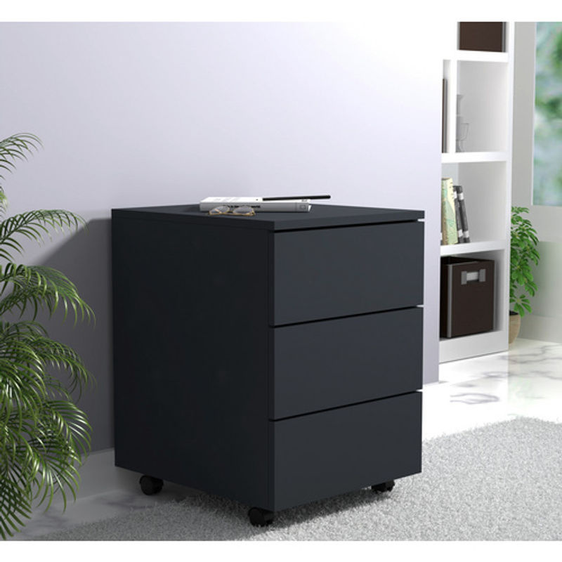 VCM Rollcontainer Dalosa mit 3 Schubladen in Anthrazit, B: 39 cm, T: 45 cm, H: 55 cm - Bild 3