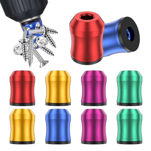 Hands DIY Magnetisierer für Schraubendreher und Bohrer, 10 Stück, 1/4 Zoll/6,35 mm, magnetischer Ring für Sechskantschraubendreher und Power-Bits - Bild 1