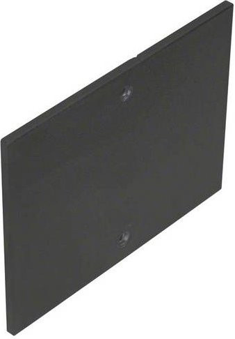 Hager Elektro-Sockelleisten-Zubehör Blende Tief-Schwarz aus Kunststoff, 1 Stück - Bild 1