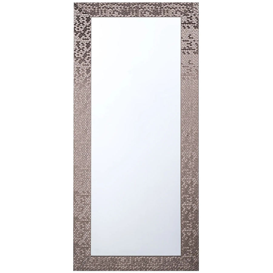 Beliani Wandspiegel MARANS in Braun mit geometrischem Design, B/H: 50 x 130 cm (2 Stück) - Bild 2