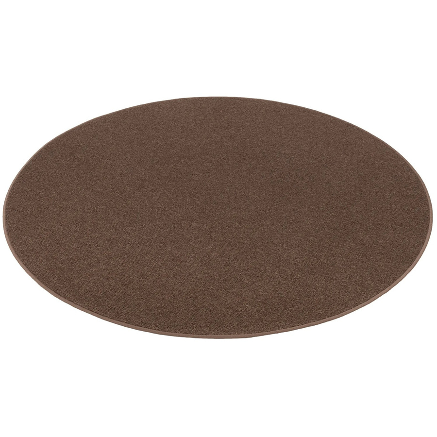 Snapstyle Feinschlingen Velour Teppich Strong Braun Rund Durchmesser: 200 cm - Bild 2