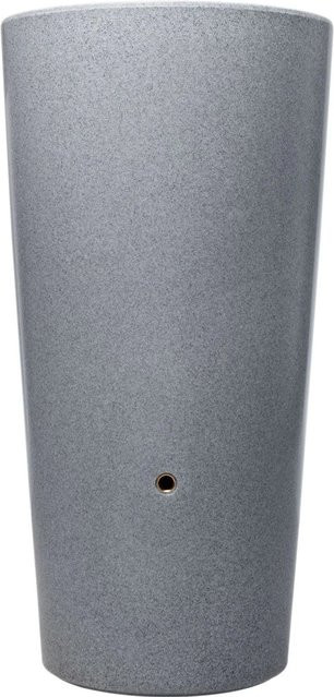 Garantia Stone 2in1 Bepflanzbare Regentonne mit Pflanzschale, Silber, 210 l - Bild 1