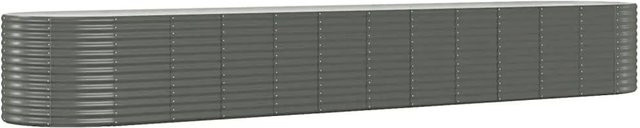 Furnicato Hochbeet aus pulverbeschichtetem Stahl in Grau, B/T/H: 507 x 100 x 68 cm - Bild 1