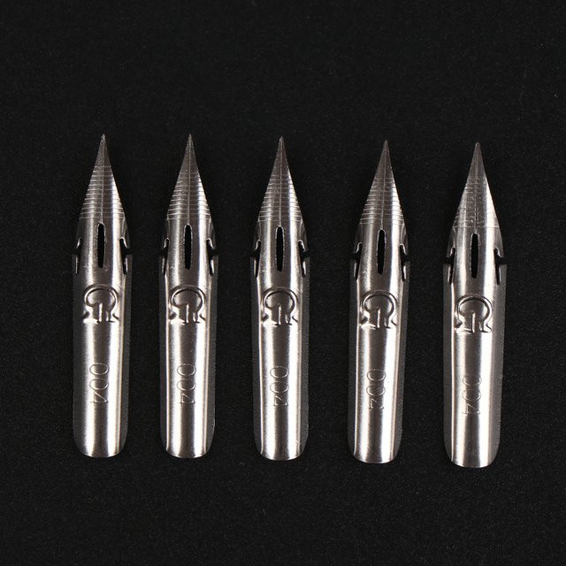 5 Stück Retro G-Spitzen aus Metall in Silber für englische Kalligraphie und Schreibutensilien - Bild 1