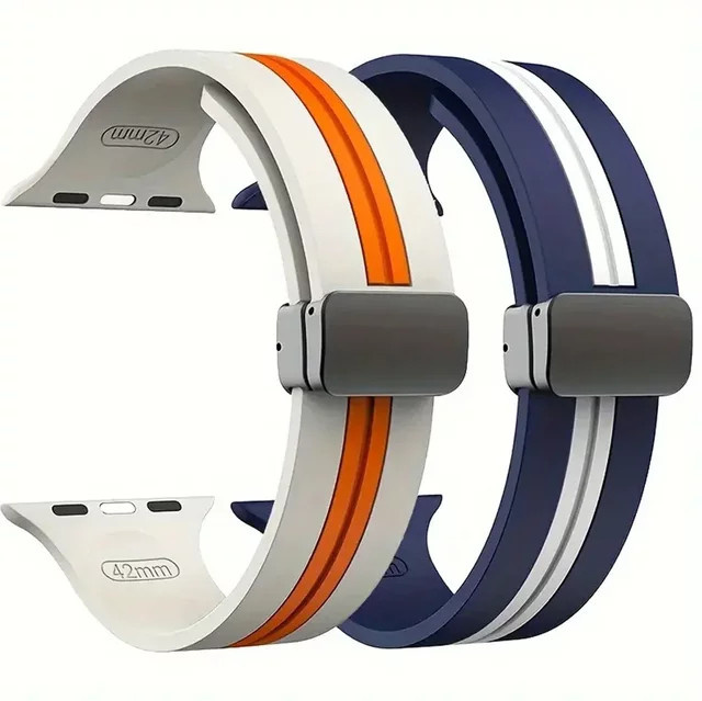 CAOWTAN Uhrenarmband Silikon, Magnet, Unisex - Bild 1