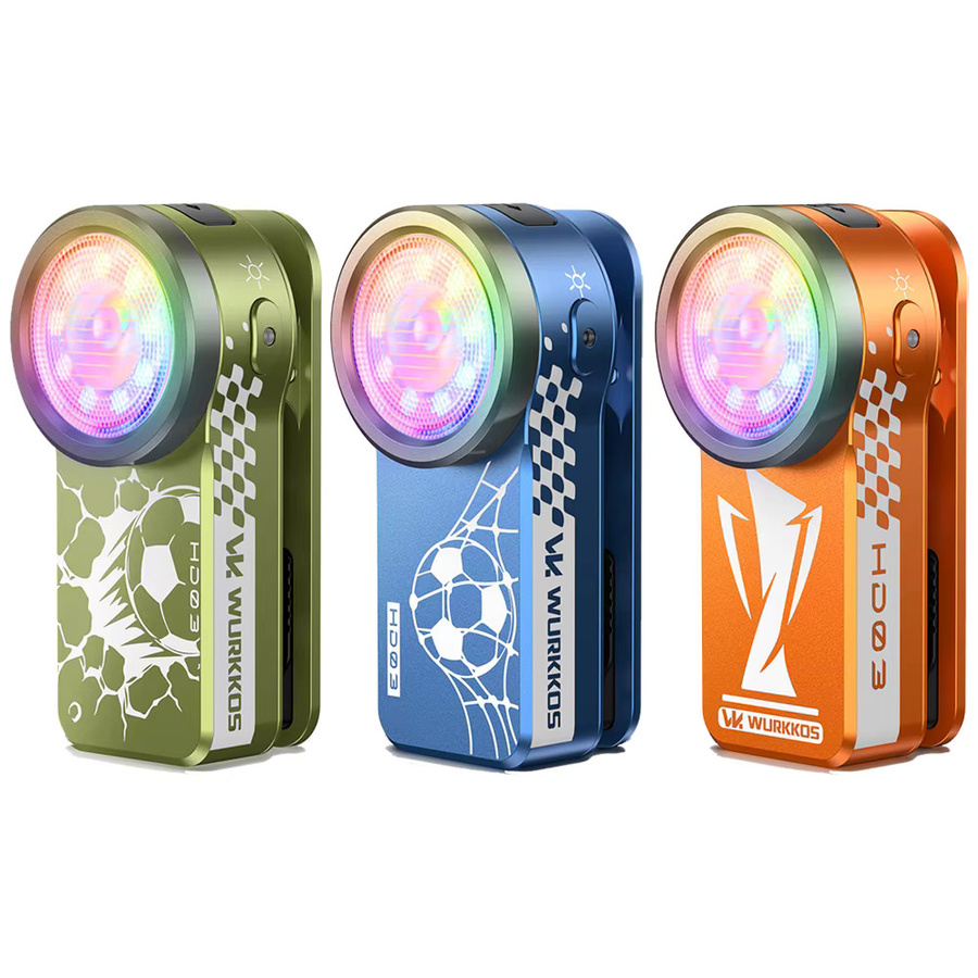 Wurkkos HD03 Mini-Magnetclip-Leuchte in Blau mit 680 Lumen, wiederaufladbare RGB LED Taschenlampe mit USB-Anschluss - Bild 2