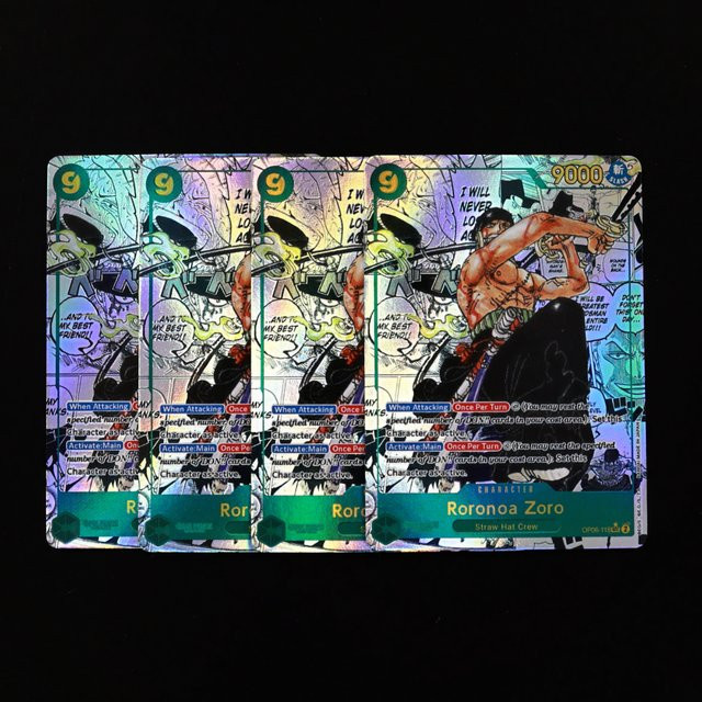 Bandai One Piece Zoro Manga-Karte, Grün, Englisch - Bild 1