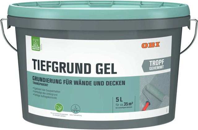 OBI Tiefgrund Gel transparent lösungsmittelfrei 5 l - Bild 1