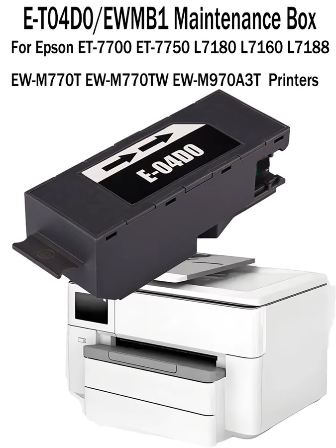 Epson C13T04D000 T04D0 Wartungstankbox für ET-7700 ET-7750 L7180 L7160 L7188 EW-M770T EW-M770TW EW-M970A3T Drucker - Bild 2