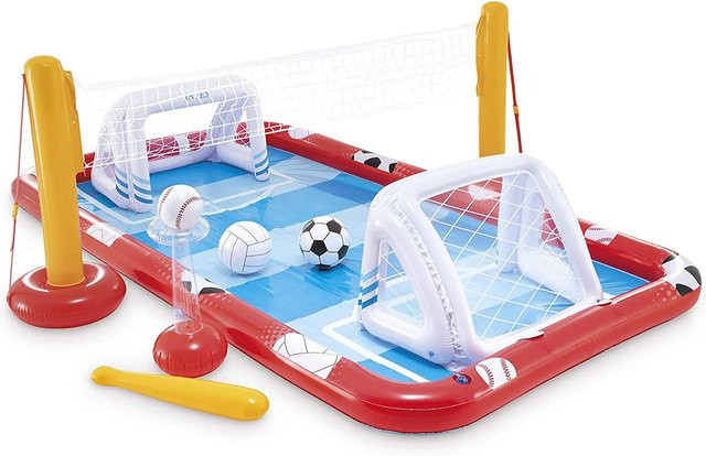 INTEX Playcenter Action Sports aufblasbares Planschbecken für Kinder, Mehrfarbig, B/T/H: 325 x 267 x 102 cm - Bild 1