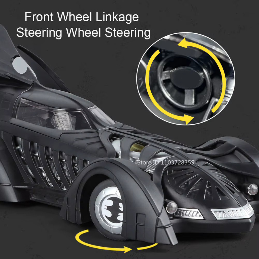 RMZ city Batmobil 1995 Batman, Automodell, 1:18, Metall, Licht - Bild 3