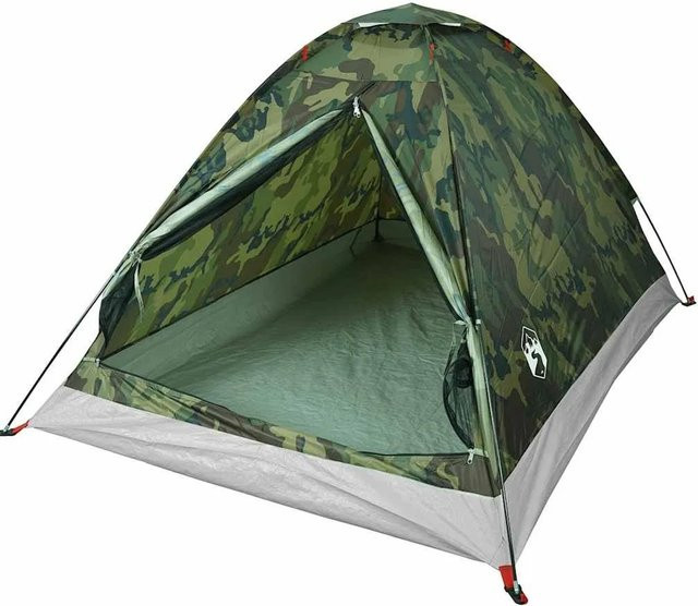 vidaXL Kuppel-Campingzelt für 2 Personen in Tarnmuster, wasserdicht - Bild 1