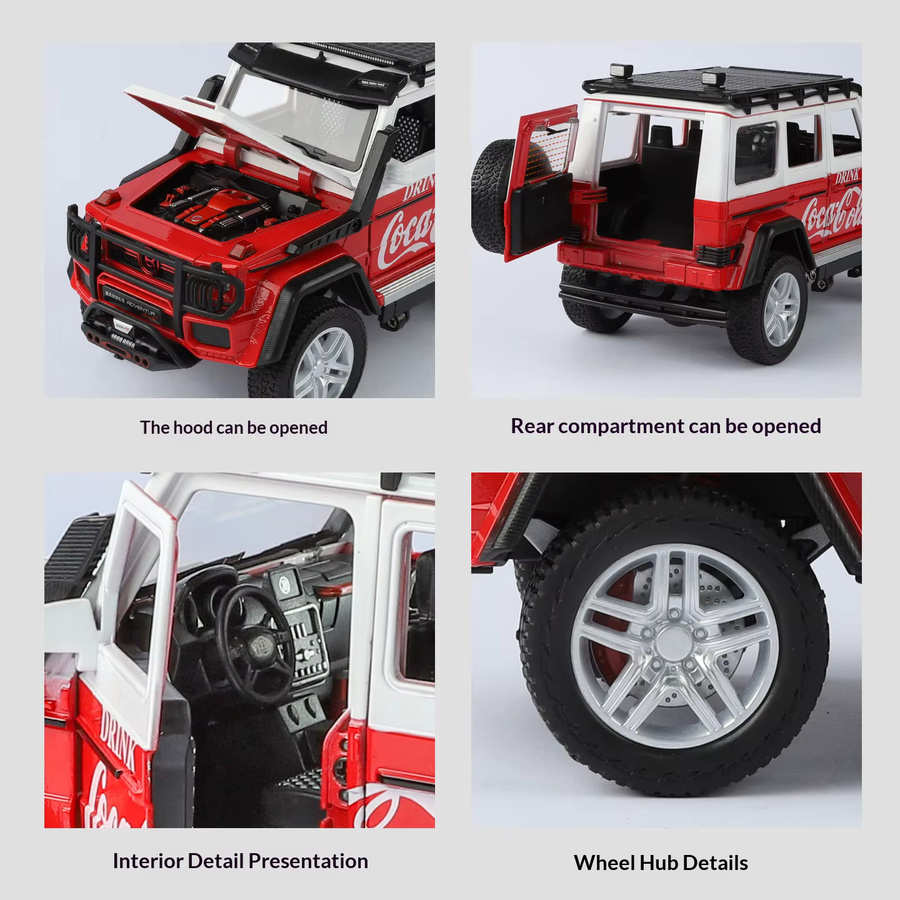 Maisto G63 Coke Version, Automodell, 1:24 Maßstab, mit Licht und Sound, ab 6 Jahren - Bild 5