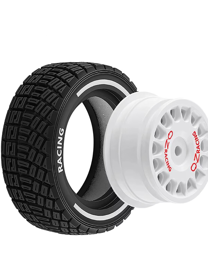 MJX RC Rally Offroad-Buggy Radnaben-Reifen, 4-teiliges Set, Grau, Schwarz - Bild 6