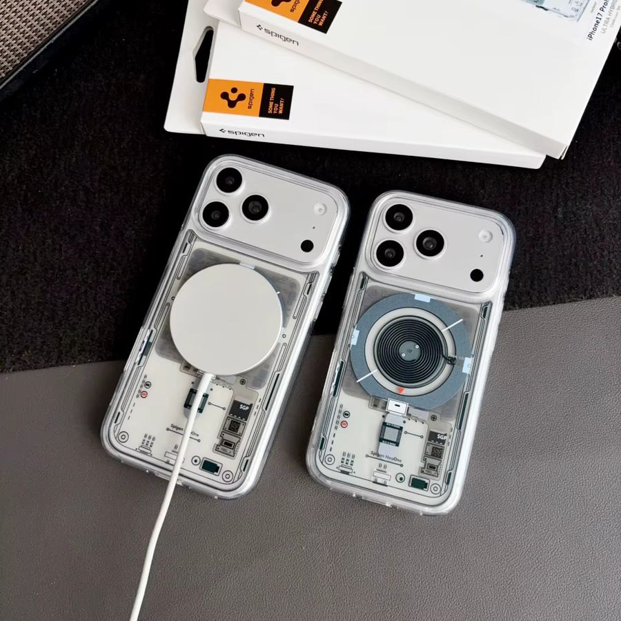 Spigen Ultra Hybrid MagFit Neo One Magnetische Handyhülle für iPhone 17 16 15 14 13 Pro Max Plus, Transparent, MagSafe kompatibel - Bild 2