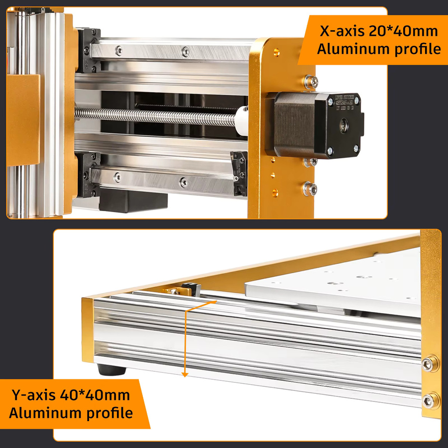 LUNYEE CNC3018PRO Ultra Fräsmaschine mit Endschalter und Offline-Kit für die Holzbearbeitung - Bild 3