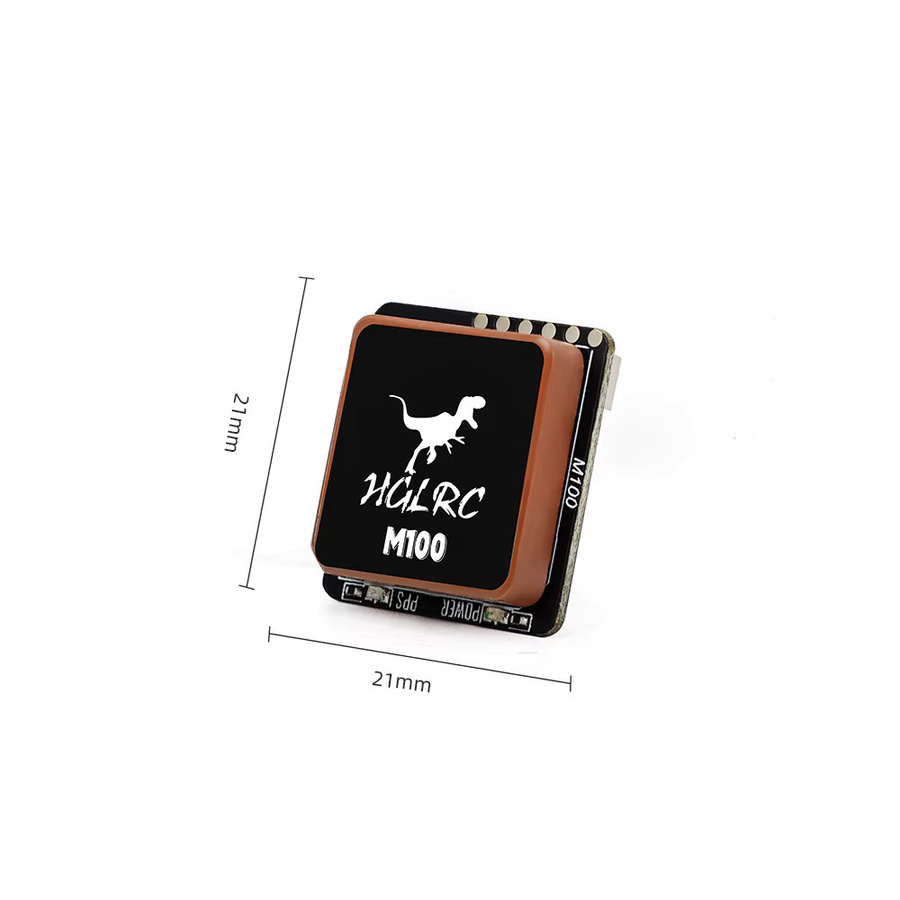 HGLRC M100-5883 M10 GPS-Modul mit Kompass und Keramikantenne in Schwarz, 21 x 21 mm, für RC-Flugzeuge und FPV-Langstreckenflüge - Bild 2