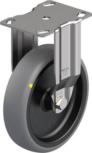 Blickle Bockrolle BKPXA-TPA 126G-ELS in Schwarz-Grau mit Edelstahlschraube und 125 mm Rad-Durchmesser, Tragfähigkeit max. 80 kg - Bild 1