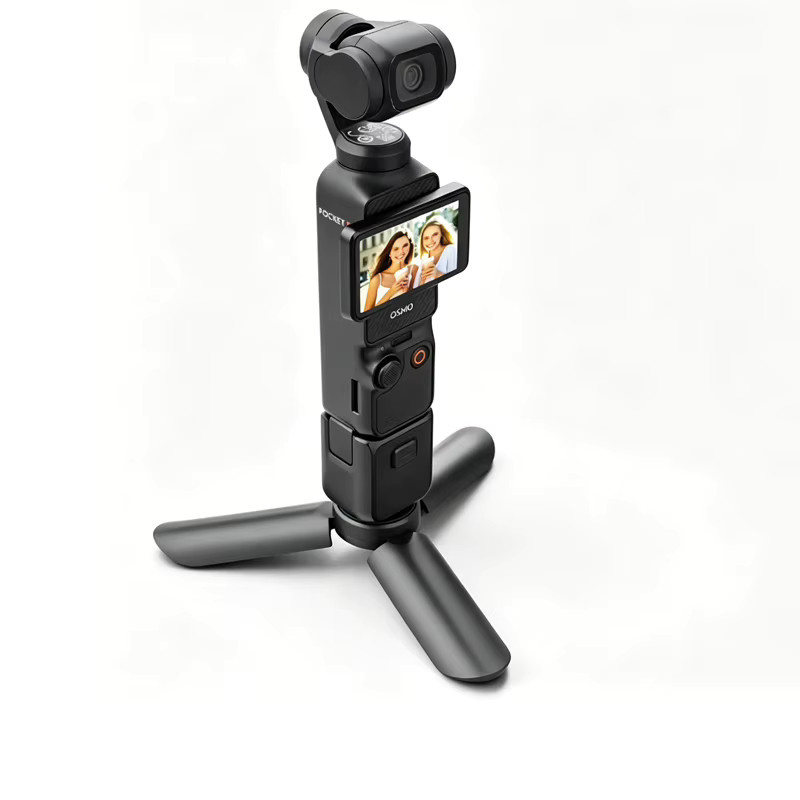 Tragbares Mini-Stativ Tischhalterung und Einbeinstativ für DJI OSMO Pocket 4 / Pocket 4P und Insta360 Luna Ultra Gimbal Kamera Zubehör in Schwarz - Bild 1