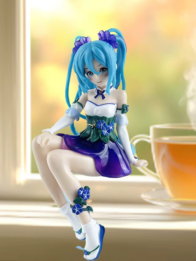 Bandai Hatsune Miku Morning Glory Fairy, Anime-Figur, 15cm, Kunststoff - Bild 6