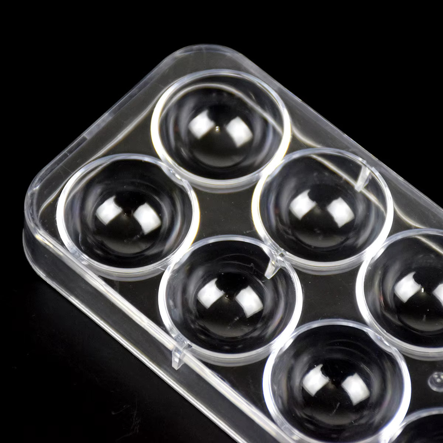 ALICAKE Polycarbonat-Schokoladenform für runde Schokoladenbonbons, transparent - Bild 4