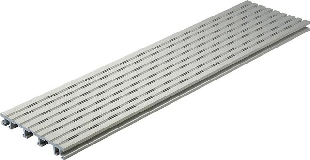 Kovalex Entwässerungs-Lüftungsprofil aus Aluminium in Silber/Grau, Breite: 20 mm - Bild 1