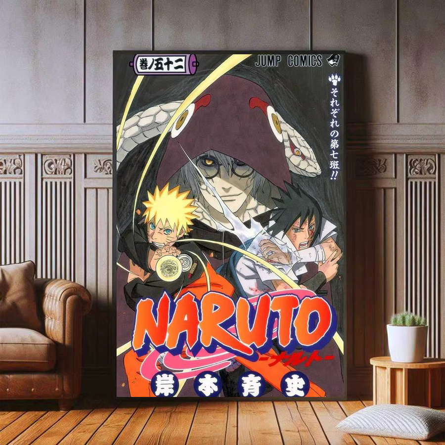 Naruto HD Art Sticky Wall Wandtattoo in Multicolour für dein Zuhause und ästhetische Dekoration - Bild 4